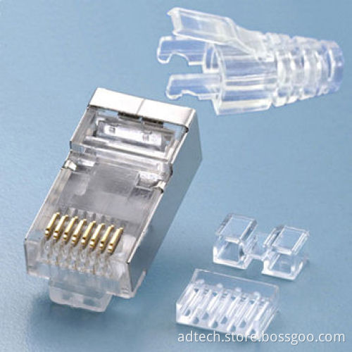 Modular Plug Cat6A FTP Clear Boot for FTP Cat6A Cable/Keystone JackNew